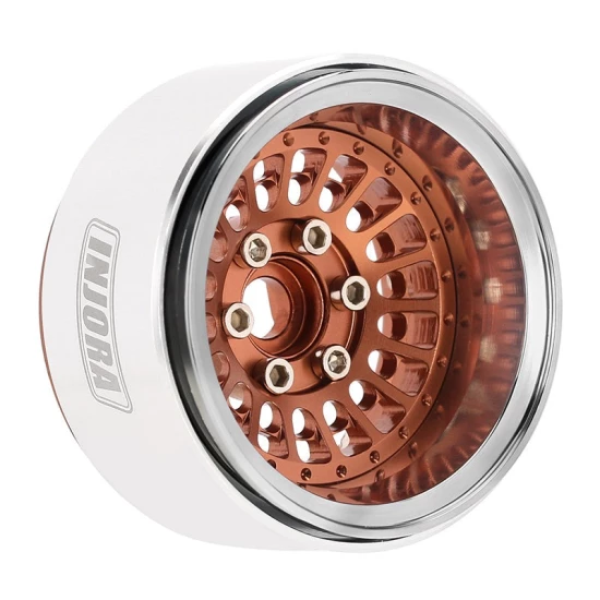INJORA Turbine 1.9 Aluminium Beadlock Wielen Offset -10mm Voor 1/10 RC Crawler (4) brons