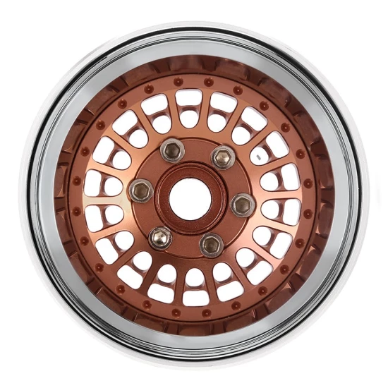 INJORA Turbine 1.9 Aluminium Beadlock Wielen Offset -10mm Voor 1/10 RC Crawler (4) brons