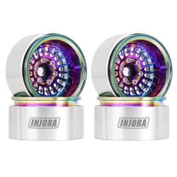 INJORA Turbine 1.9 Aluminium Beadlock Wielen Offset -10mm Voor 1/10 RC Crawler (4) regenboog