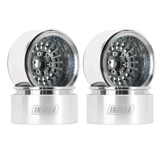 INJORA Turbine 2.2 Aluminium Beadlock Wielen Offset -10mm Voor 1/10 RC Crawler 