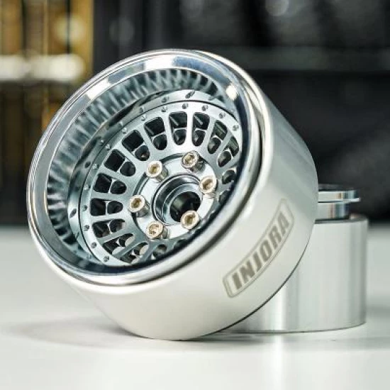 INJORA Turbine 2.2 Aluminium Beadlock Wielen Offset -10mm Voor 1/10 RC Crawler 