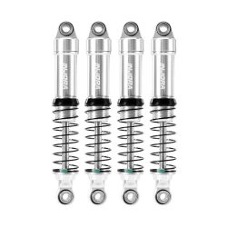 INJORA LS 59 mm aluminium olie schokdempers voor 1/18 TRX-4M zilver