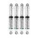 INJORA LS 59 mm aluminium olie schokdempers voor 1/18 TRX-4M zilver