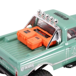 INJORA 3 stuks Mini Opslagdoos Uitrustingskoffer Schaal Accessoire Voor 1/18 1/24 RC Crawler oranje