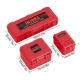 INJORA 3 stuks Mini Opslagdoos Uitrustingskoffer Schaal Accessoire Voor 1/18 1/24 RC Crawler rood
