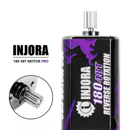 INJORA 180 PRO Brushed 48T Purple Motor with Steel Pinion for 1/18 TRX4M