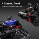 INJORA IR40 Half Truck Harde Kunststof Carrosserie met Kooi voor 1/18 TRX4M Defender Bronco