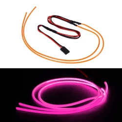 INJORA Flexibele Op Maat Te Knippen LED Stripverlichting voor RC Auto’s Paarsroze