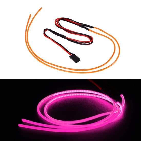 INJORA Flexibele Op Maat Te Knippen LED Stripverlichting voor RC Auto’s Paarsroze