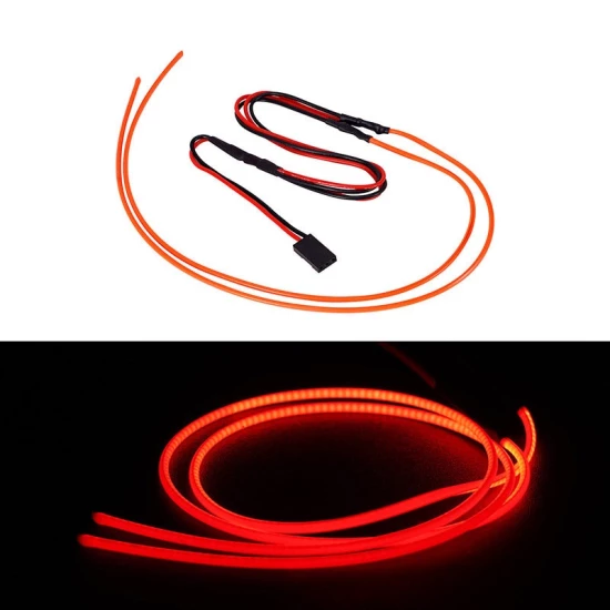 INJORA Flexibele Op Maat Te Knippen LED Stripverlichting voor RC Auto’s Rood