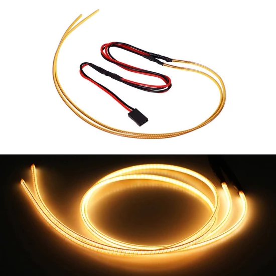 INJORA Flexibele Op Maat Te Knippen LED Stripverlichting voor RC Auto’s Warm geel