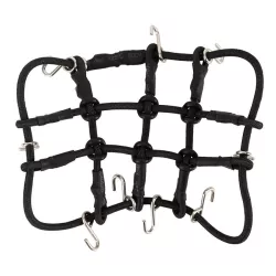 INJORA Mini Elastisch Bagagenet voor 1/24 en 1/18 RC Crawlers zwart