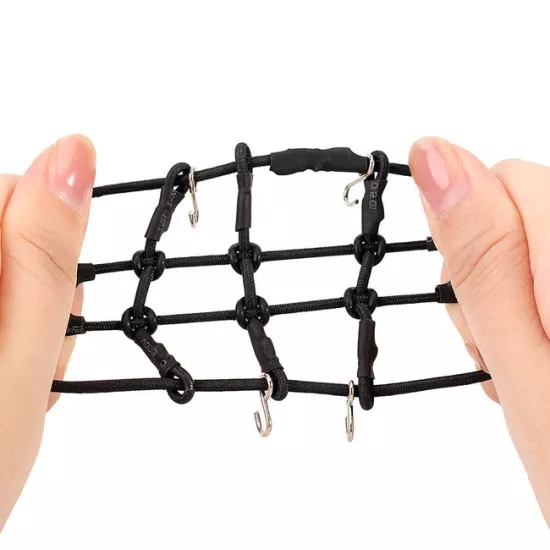 INJORA Mini Elastisch Bagagenet voor 1/24 en 1/18 RC Crawlers Olijfgroen