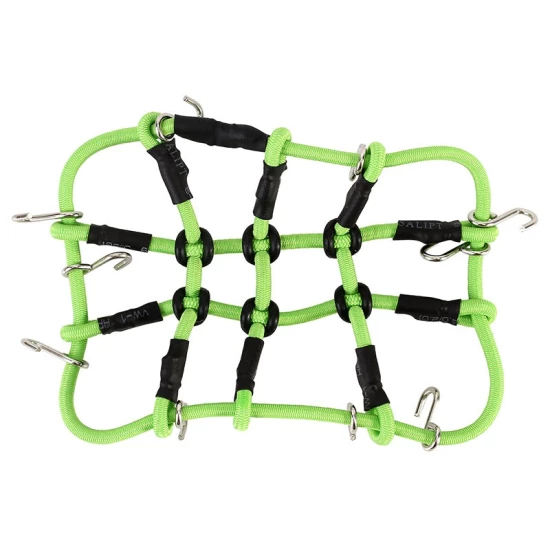 INJORA Mini Elastisch Bagagenet voor 1/24 en 1/18 RC Crawlers groen