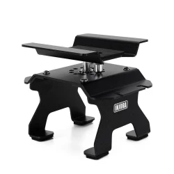 INJORA Aluminium RC Autostandaard met Schokdemperhouder voor 1/24 en 1/18 RC Crawlers zwart