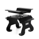 INJORA Aluminium RC Autostandaard met Schokdemperhouder voor 1/24 en 1/18 RC Crawlers zwart