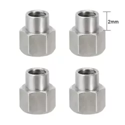 INJORA 4PCS 2 mm M2.5 Long Nuts For 1/18 TRX4M