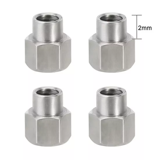 INJORA 4PCS 2 mm M2.5 Long Nuts For 1/18 TRX4M