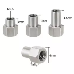 INJORA 4PCS 2/3/4.5mm M2.5 Long Nuts For 1/18 TRX4M