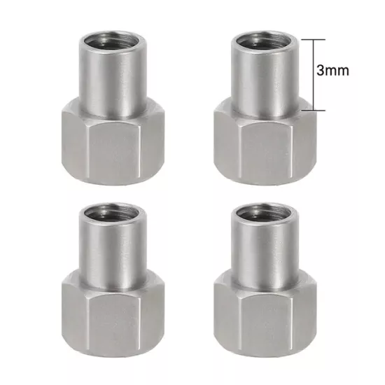 INJORA 4PCS 3 mm M2.5 Long Nuts For 1/18 TRX4M