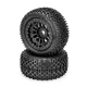 Choppers banden medium op zwarte velgen 17 mm (2 stuks) voor Arrma Kraton 6S