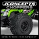 Choppers geel op zwarte Shuttle velgen JConcepts voor Traxxas Mini-Maxx en Mini-XRT 2 stuks