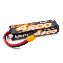 Konect Lipo 4200mah 7.4V 40C 2s (Ronde Behuizing XT60)