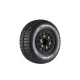 Louise RC  SC-TURBO 1-10 Short Course Tire Set Mounted Soft Black Wheels Removable 1-10 SC Hex - 12, 14, 17mm