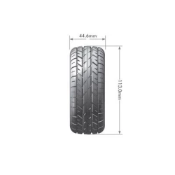 Louise RC B-ROCKET 1/8 Buggy Bandenset - Soft - Witte Velgen - 17mm Hex - 2 stuks