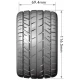 Louise RC MT-ROCKET 1-10 Monster Truck Banden Set Gemonteerd Sport 2.8 Zwarte Velgen Verwisselbare HEX 12 Smal, 12 Breed, 14, 17mm