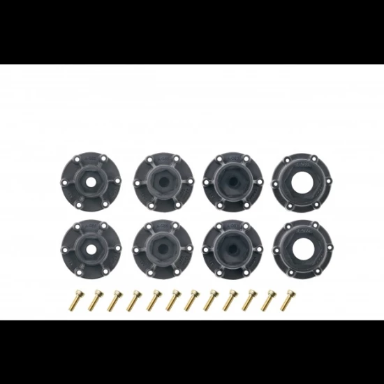Louise RC MT-ROCKET 1-10 Monster Truck Banden Set Gemonteerd Sport 2.8 Zwarte Velgen Verwisselbare HEX 12 Smal, 12 Breed, 14, 17mm