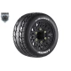 Louise RC ST-ROCKET 1/10 Stadium Truck Banden Set Gemonteerd Sport Zwarte Velgen Verwisselbare HEX 12 smal, 12 breed, 14, 17mm 2 stuks