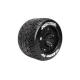 Louise RC MT-ROCKET 1-8 Monster Truck Bandenset Gemonteerd Sport Velgen 3.8 Zwart 1/2-Offset Zeskant 17mm 2 stuks
