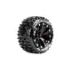 Louise RC ST-PIONEER 1-10 Stadium Truck Bandenset Gemonteerd Soft Velgen 2.8 Zwart 0-Offset Zeskant 12mm 2 stuks