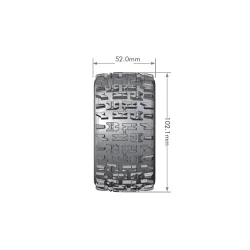 Louise RC ST-PIONEER 1-10 Stadium Truck Bandenset Gemonteerd Soft Velgen 2.8 Zwart 0-Offset Zeskant 12mm 2 stuks