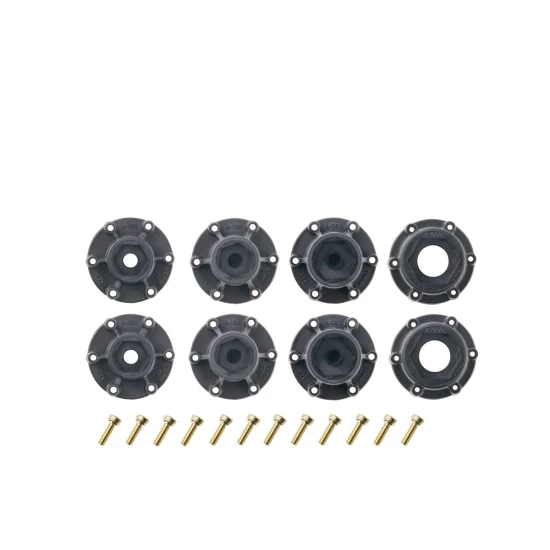 Louise RC ST-PIONEER 1/10 Stadium Truck Banden Set op Zwart Sport Velgen, Afneembare HEX 12 Smal, 12 Breed, 14, 17mm