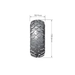 Louise RC CR-ROWDY 1-10 Crawler Banden Super Soft voor 2.2 Velgen 2pcs