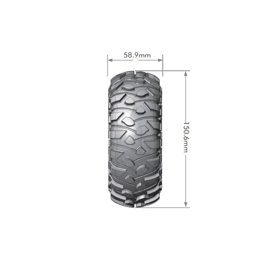 Louise RC CR-ROWDY 1-10 Crawler Banden Super Soft voor 2.2 Velgen 2pcs