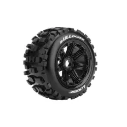 Louise RC B-ULLDOZE 1-5 Buggy Bandenset Gemonteerd Sport Bead-Lock Velgen Zwart Zeskant 24mm Achter