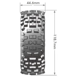 Louise RC B-ULLDOZE 1-8 Buggy Banden Set Verlijmd op velg Soft  Spaakvelgen Zwart Zeskant 17mm 1 Paar