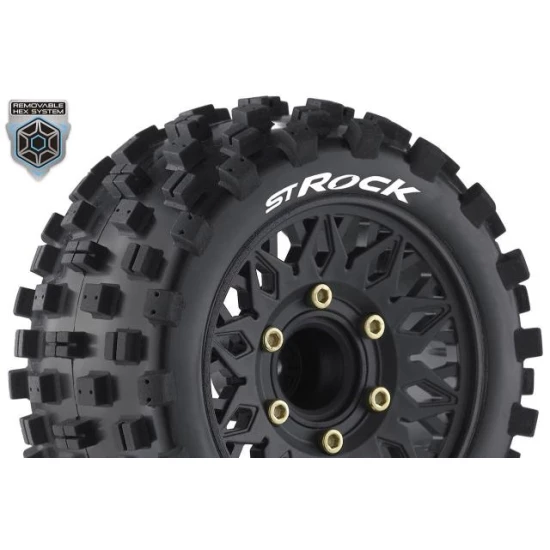 Louise RC ST-ROCK 1/10 Stadium Truck, gemonteerd met verwisselbare 12 mm smalle, 12 mm brede, 14 mm en 17 mm hex 2 stuks