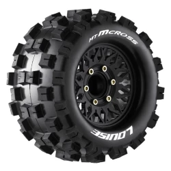 Louise Banden en Wielen MT-MCROSS 1/10 Soft (Verwisselbare 12, 14 en 17mm Wiel Meenemers) (2 stuks)