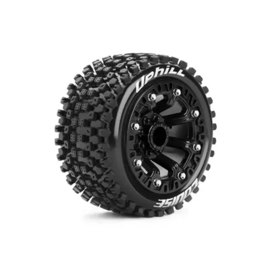 Louise RC ST-UPHILL 1-16 Truck Bandenset Gemonteerd - Sport Velgen 2.2 Zwart