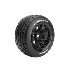 Louise RC ST-ROCKET 1-8 Stadium Truck Bandenset Gemonteerd Sport 3.8 Bead Style Velgen Zwart Zeskant 17mm