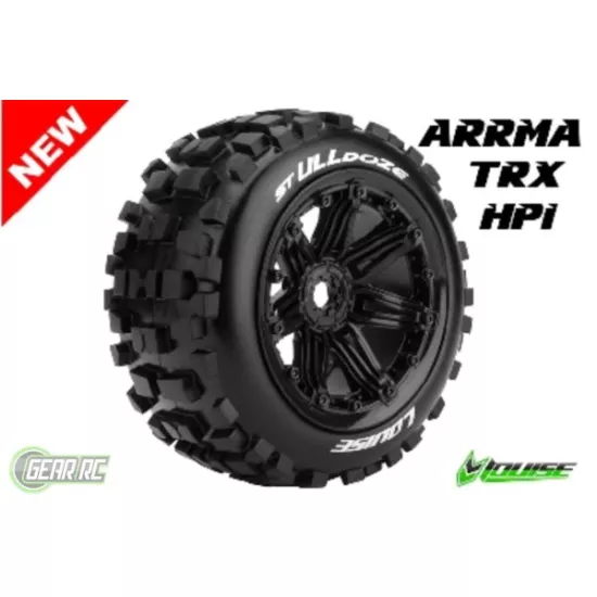 Louise RC ST ULLDOZE 1op8 Stadium Truck Banden Set Verlijmd op velg 3.8 inch Beadlock 2 stuks
