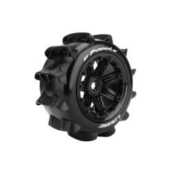 Louise RC ST-PADDLE 1-8 Stadium Truck Bandenset Gemonteerd Sport 3.8 Bead Style Velgen Zwart Zeskant 17mm