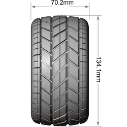 Banden en Wielen MT-ROCKET 1/10 MAXX Soft MFT (Afneembare 12, 14 en 17mm Hex) (2)