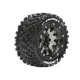 MFT ST-UPHILL 1-10 Monster Truck Bandenset Gemonteerd Sport - 2.8 Bead-Lock Velgen Zwart chrome  1/2-Offset Zeskant 12mm 