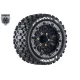 Louise RC MFT ST-UPHILL 1-10 Stadium Truck Banden Set Gemonteerd Sport Zwarte Velgen Verwisselbare HEX 12 Smal, 12 Breed, 14, 17mm
