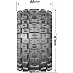 Banden en Wielen ST-MCROSS 96,5 mm Sport MFT (Afneembare 17mm Zeskant 0 mm en 12,7 mm Offset) (2 stuks)